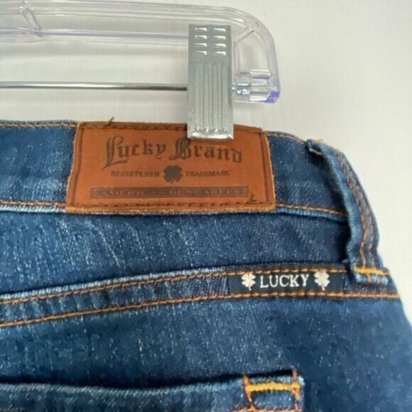 Lucky Brand Sofia Boot Women's size 10/30 Mid Rise Blue Medium Denim Boot Ankle. - Picture 10 of 12